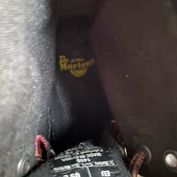 Dr. Marten’s Floral Printed Canvas 8 Eye Combat Boots Size 5 - Picture 11 of 16